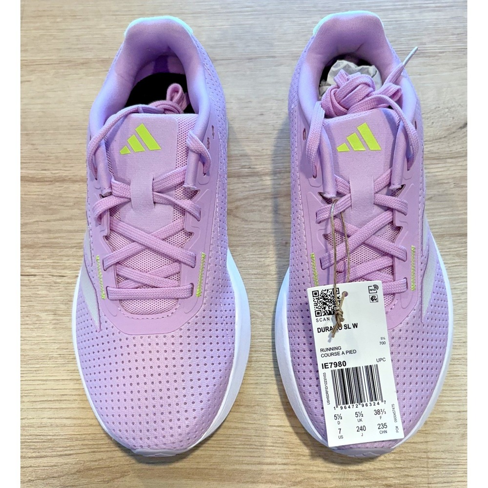 Adidas Duramo SL Women Running Shoes Lilac Lucid Lemon IE7980 Size 7